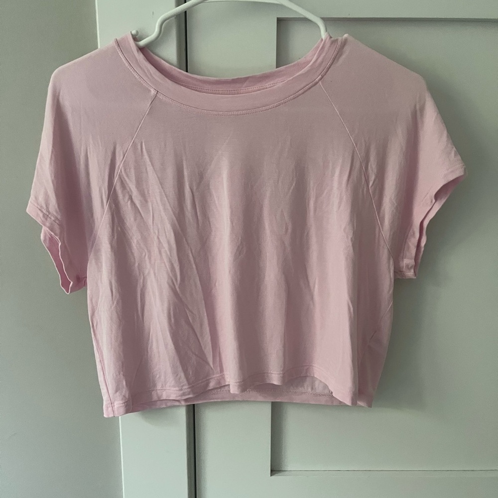 Aerie Light Pink Short Sleeve Tee